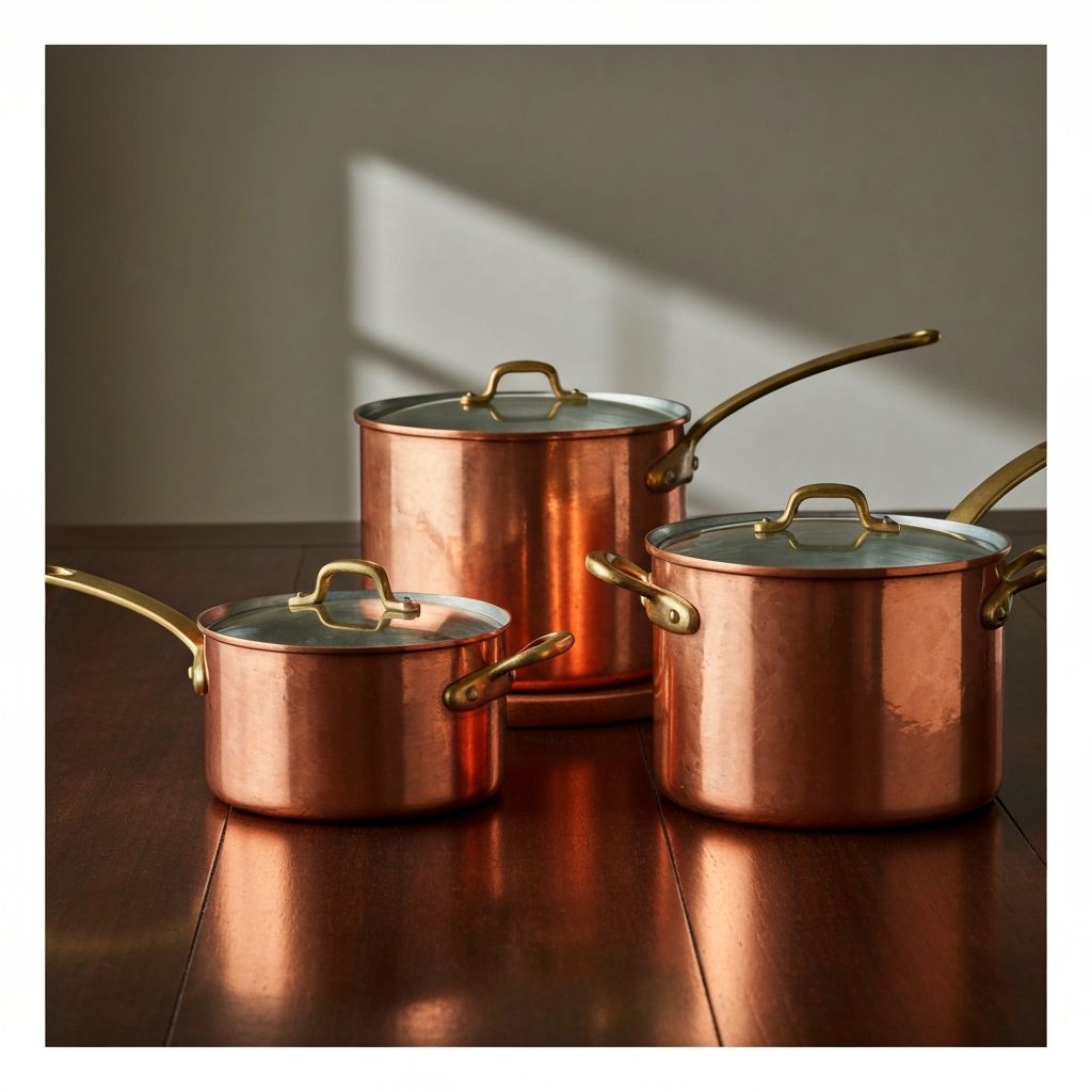 Signature Collection - Premium Revere Cookware with solid copper exterior